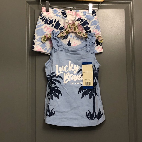 Girls Lucky Brand Short Set - Picture 2 of 4